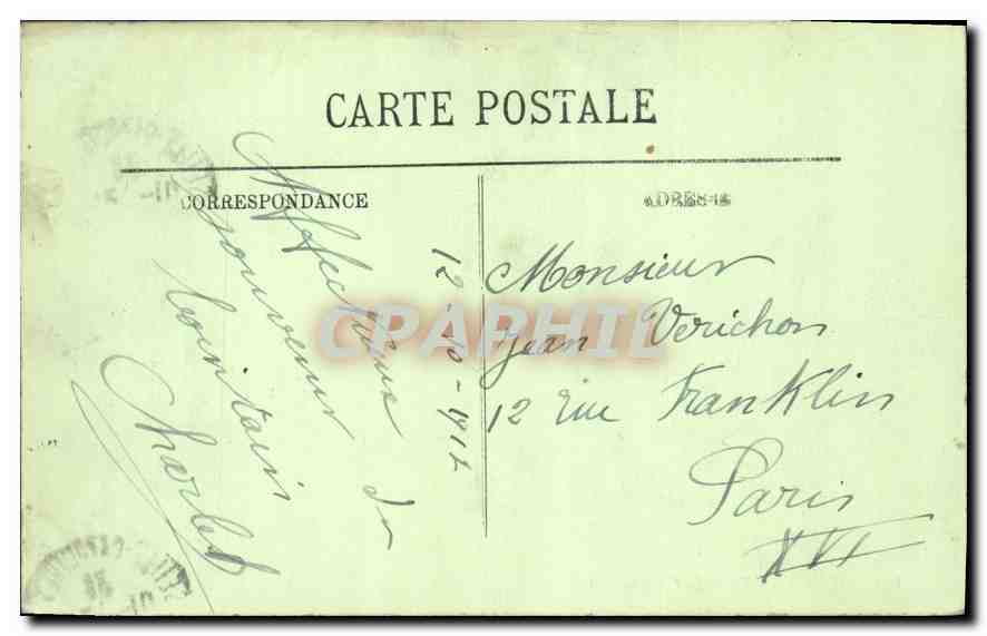 CPA Marseille Le Chateau d'If  — Rückseite