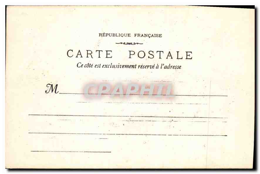 CPA Marseille Le Vieux Port et Notre Dame de la Garde  — Rückseite