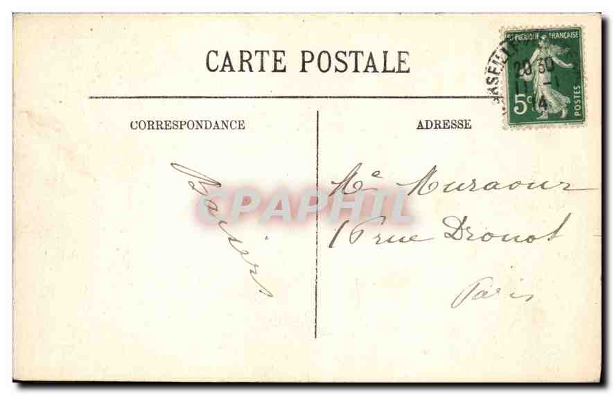 CPA Marseille Le Vieux Port  — Rückseite
