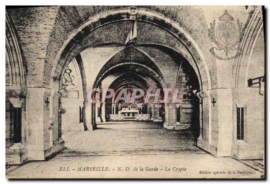 CPA Marseille Notre Dame de la Garde La Crypte 