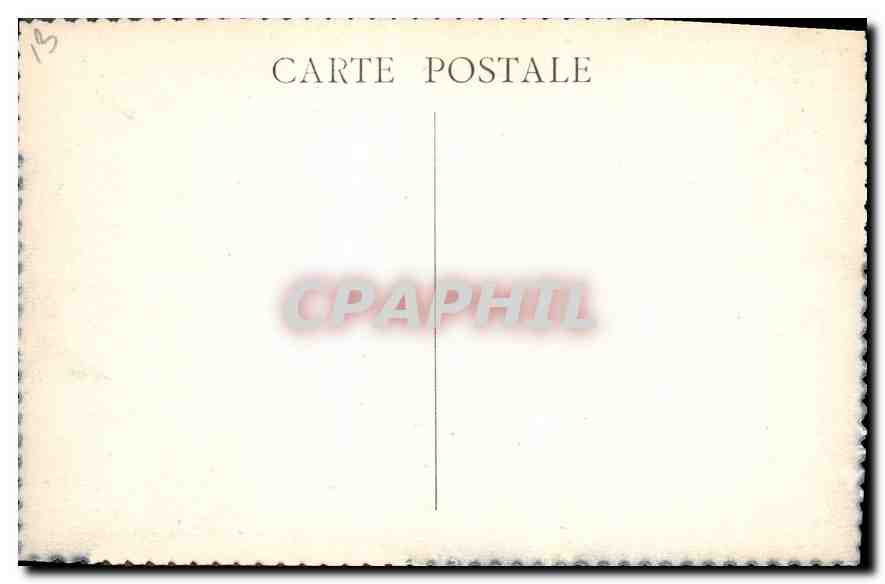 CPA Marseille La Corniche  — Verso