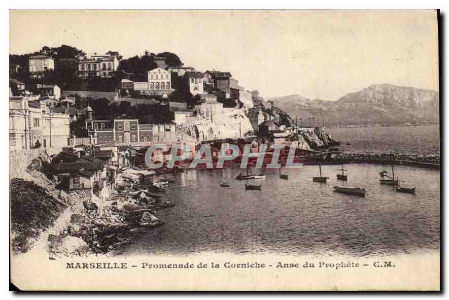 CPA Marseille Promenade de la Corniche Anse du Prophete 