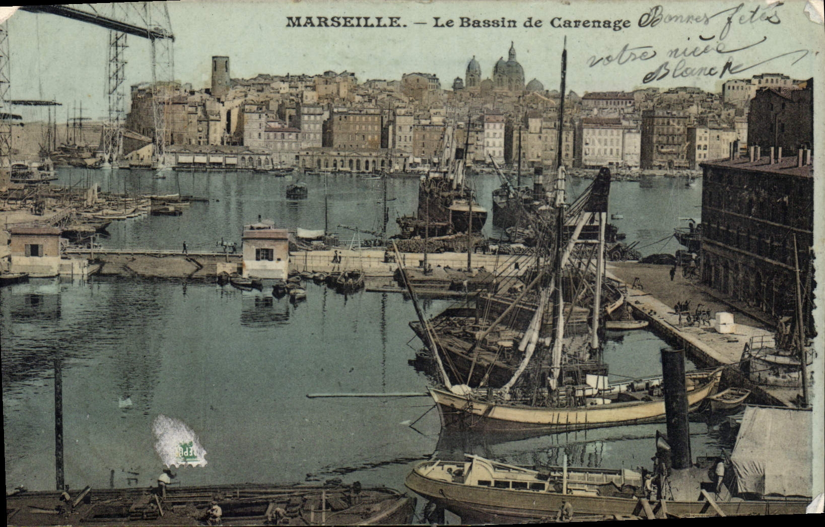 CPA Marseille Le Bassin de Carenage 