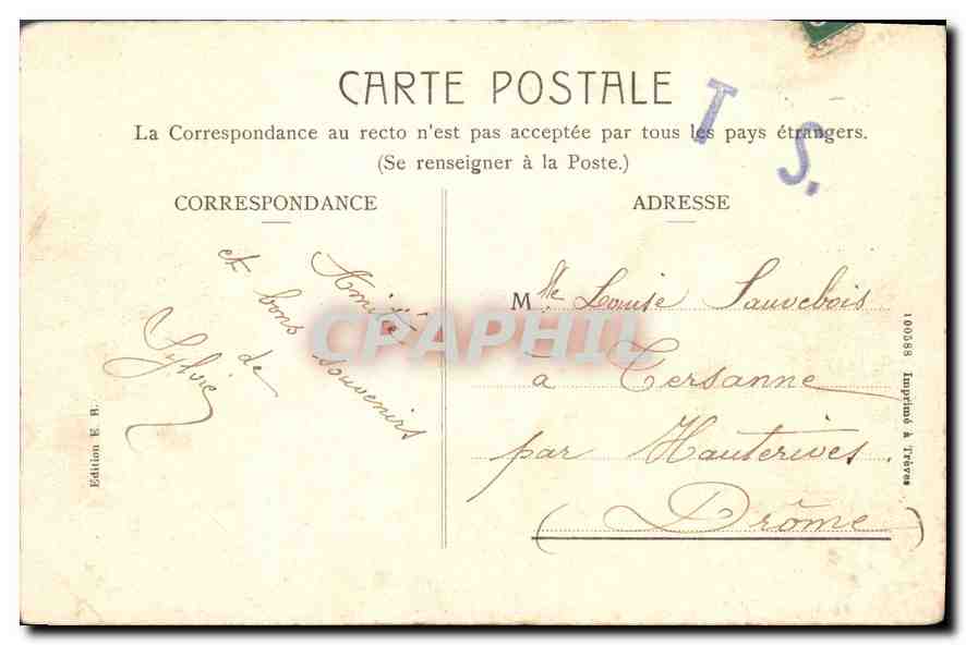 CPA Marseille Vue Generale sur les Ports  — Rückseite