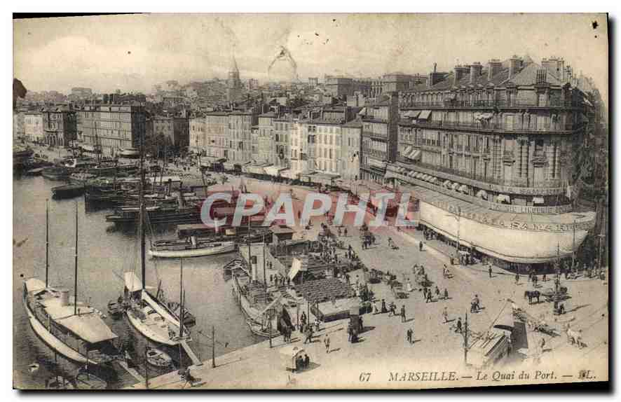 CPA Marseille Le Quai du Port 