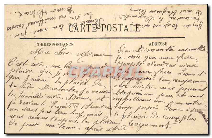 CPA Marseille Le Jardin de la Colonne  — Rückseite