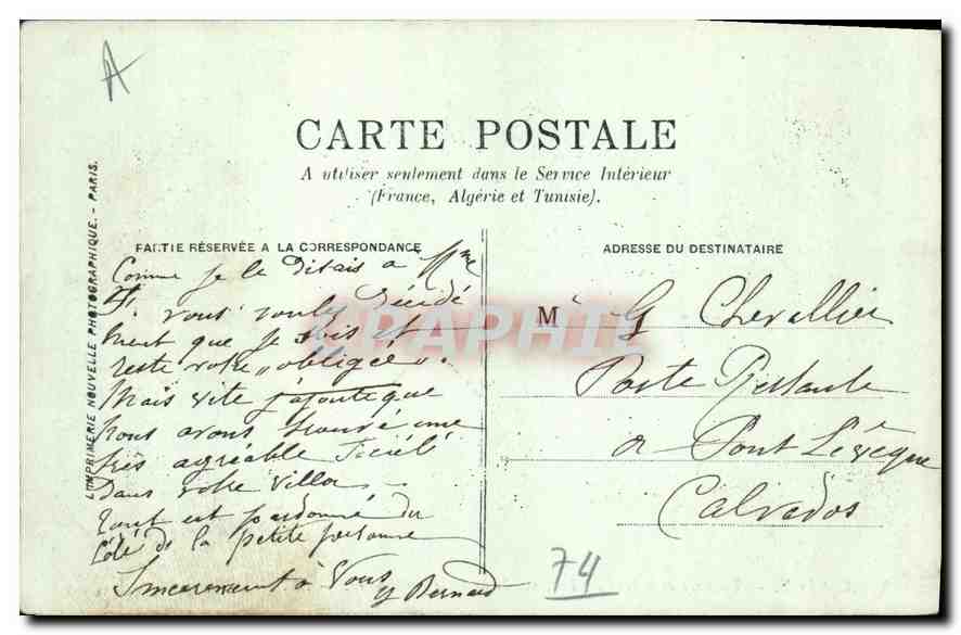 Annecy — Talloires et le bout du Lac, vus de la Villa Noblemairie — LL. N° 108 — Rückseite
