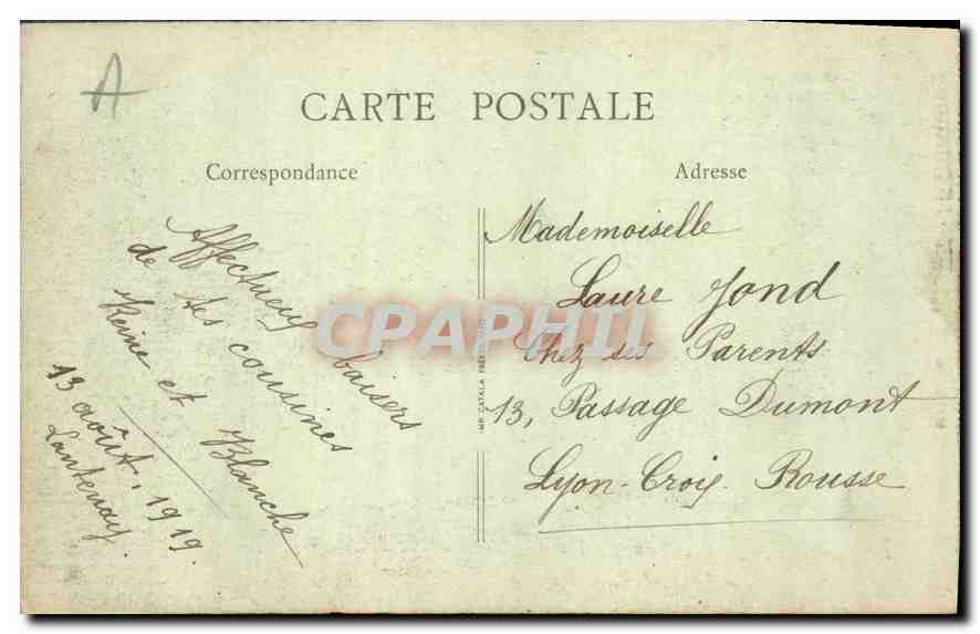 CPA La Savoie Annecy Le Lac le Chateau de Duingt et les Dents de lanfon Paris Lux  — Rückseite