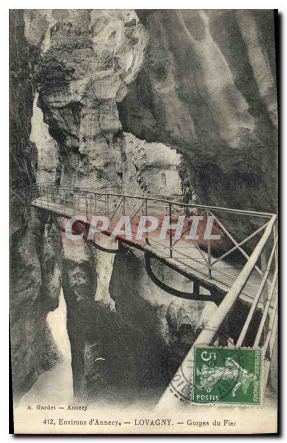 CPA Environs d'Annecy Lovagny Gorges du Fier 