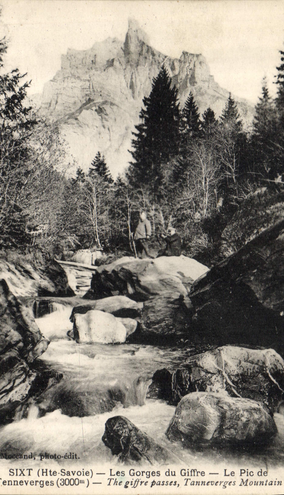 CPA Sixt Hte Savoie Les Gorges du Giffre Le Pic de Tanneverges 