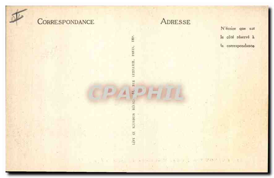 Chamonix — Hôtel du Montenvers et l'Aiguille du Dru — LL — Verso