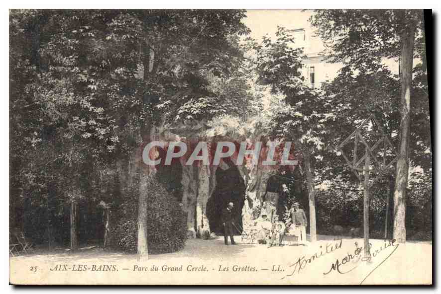 CPA Aix les Bains Parc du Grand Circle Les Grottes 