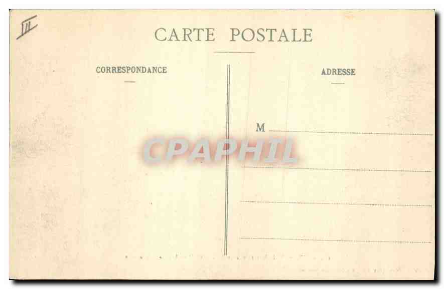 CPA Aix les Bains Pension Chabert Chambre de Lamartine  — Rückseite