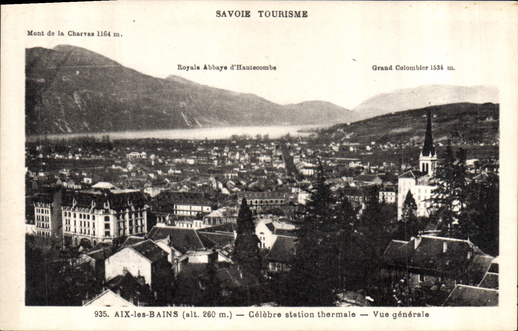 CPA Savoie Tourisme Aix Les Bains Celebre Station Thermale Vue generale 