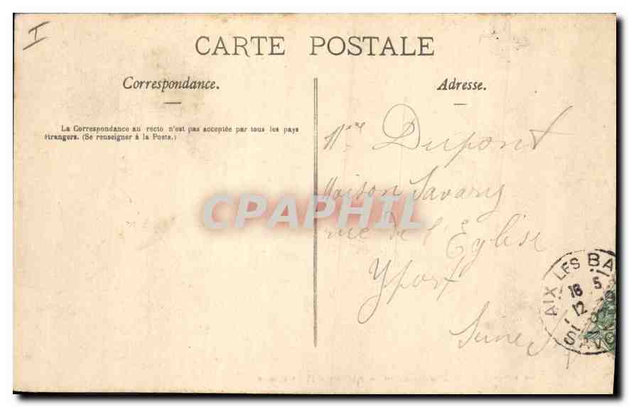 CPA Aix les Bains Abbaye d'Hautecombe  — Rückseite