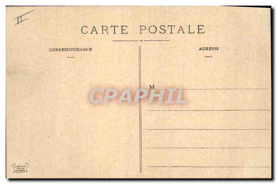 CPA Aix les Bains L'Hotel de Ville Ancien Chateau des Marqui d'Aix  — Rückseite