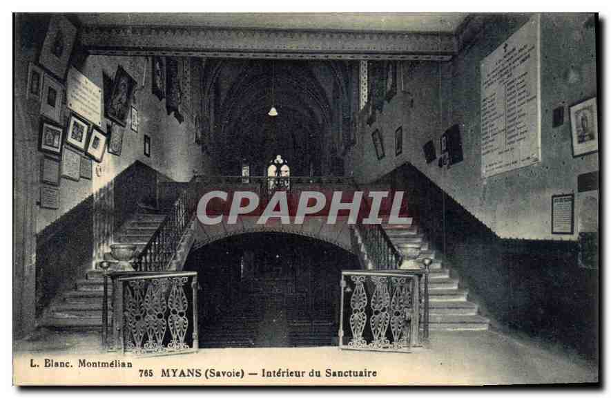CPA Myans Savoie Interieur du Sanctuaire 