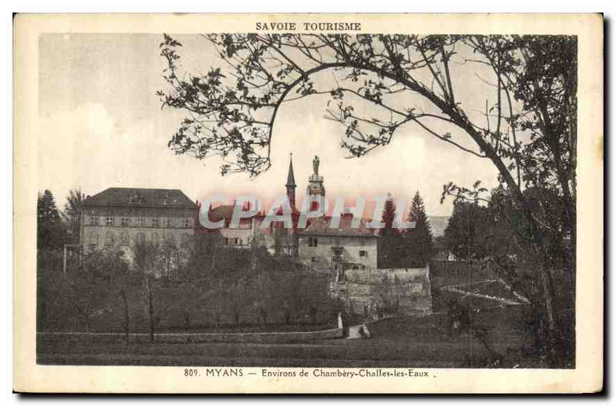 CPA Savoie Tourisme Myans Environs de Chambery Challes les Eaux 