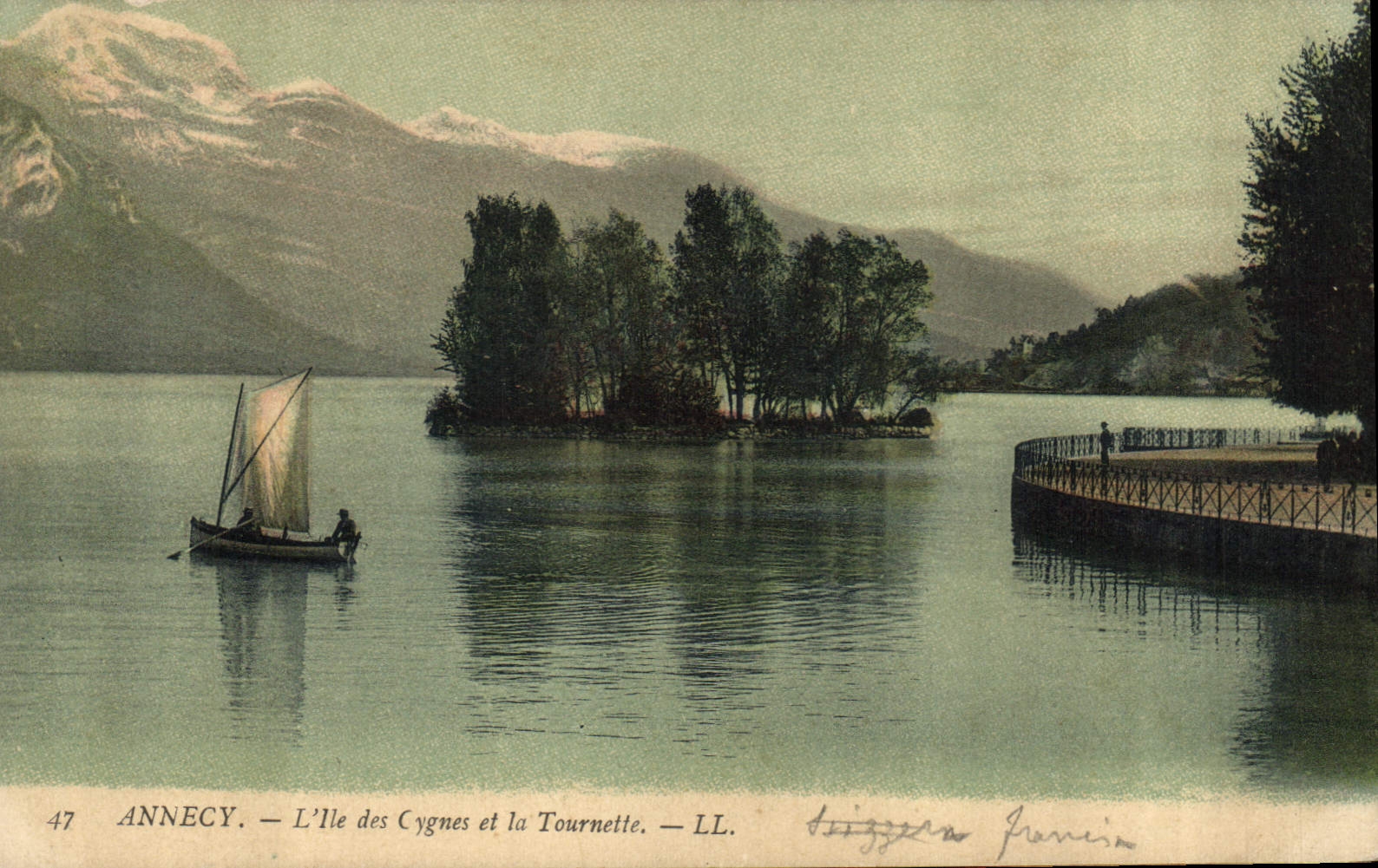 Annecy — L'Île des Cygnes et la Tournette — LL. N° 47