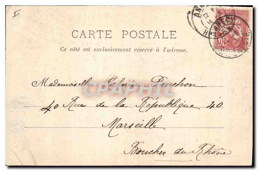 Annecy — Île des Cygnes und der Parmelain — Pittier, phot.-édit., Annecy. N° 14 — Rückseite