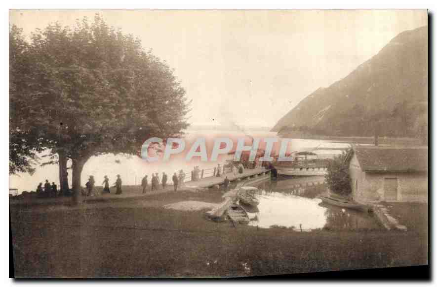 CPA Aix les Bains Abbaye d'Hautecombe le Debarcadere 