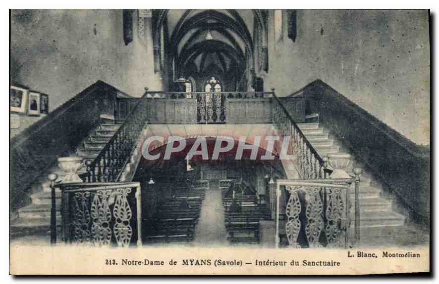 CPA Notre Dame de Myans Savoie Interieur du Sanctuaire 