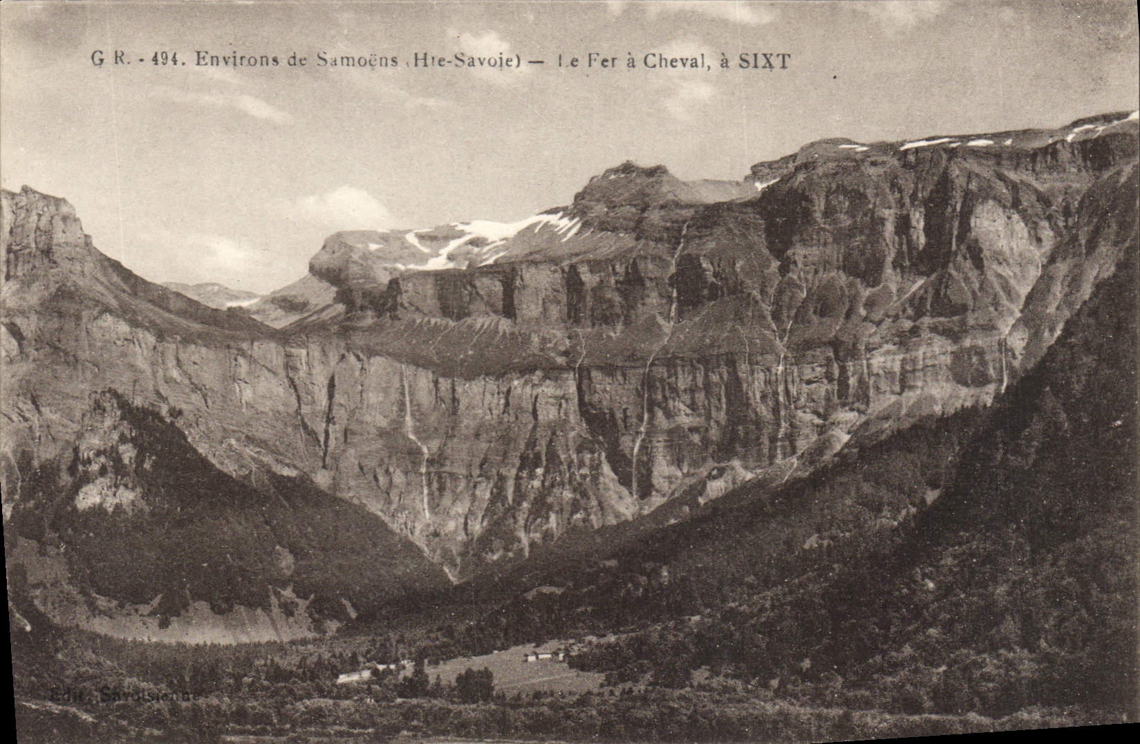 CPA Environs de Samoens Haute Savoie Le Fer a Cheval a Sixt 