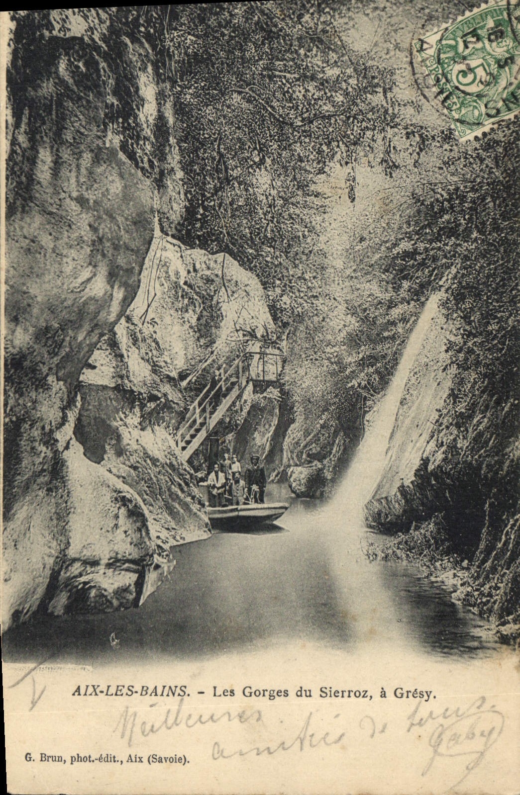 CPA Aix les Bains Les Gorges du Sierroz a Gresy 