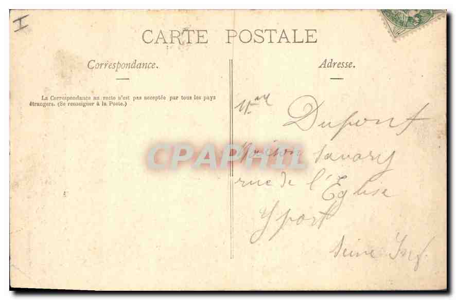 CPA Aix les Bains Les Gorges du Sierroz a Gresy  — Rückseite