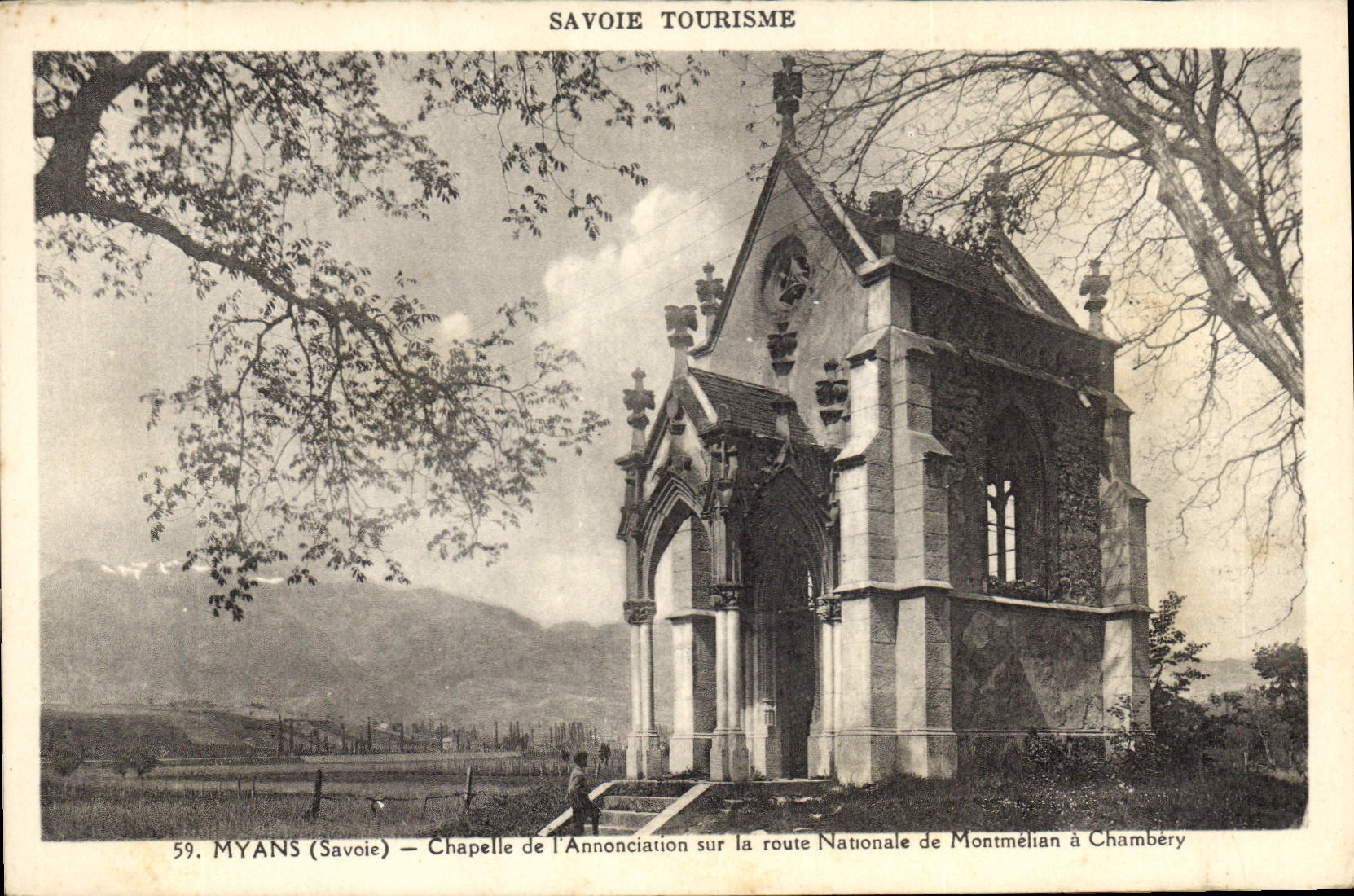 CPA Myans Savoie Chapelle de l'Annonciation sur la Route Nationale de Montmelian a Chambery 