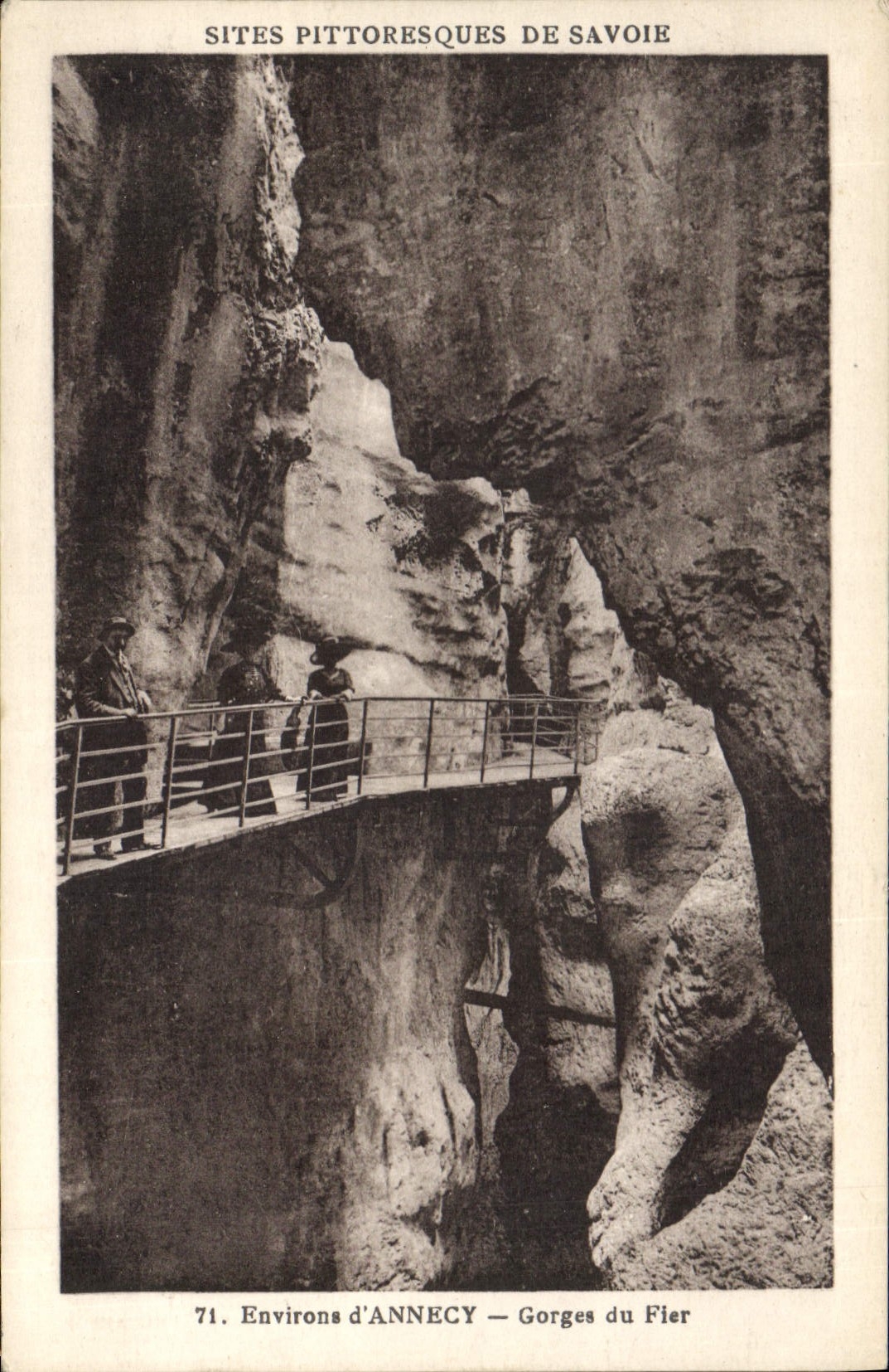 Gorges du Fier — Environs d'Annecy — Sites pittoresques de Savoie — n°71