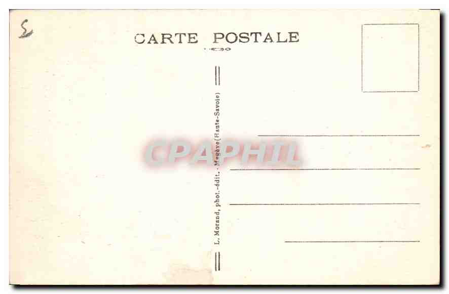 CPA La Mer de Glace  — Verso