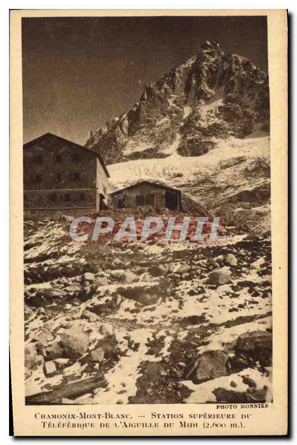 CPA Chamonix Mont Blanc Station Superieure du Teleferique de l'Aiguille du Midi 