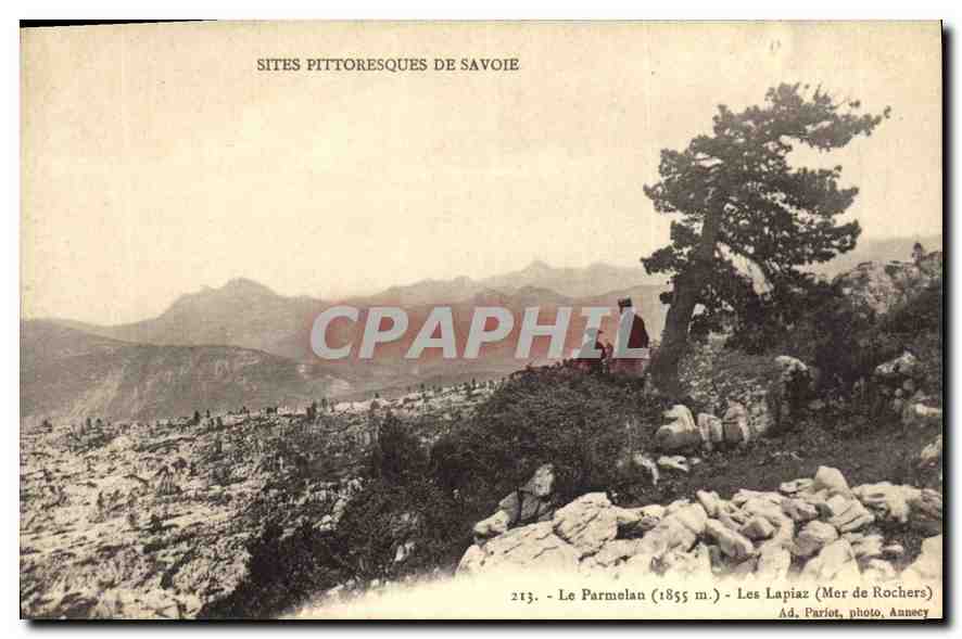CPA Sites Pittoresques de Savoie Le Parmelan Les Lapiaz Mer de Rochers 