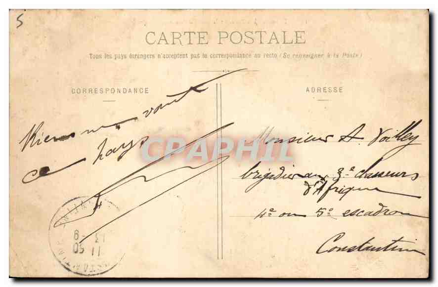 CPA Route d'Abondance et le Mont de Grange  — Rückseite
