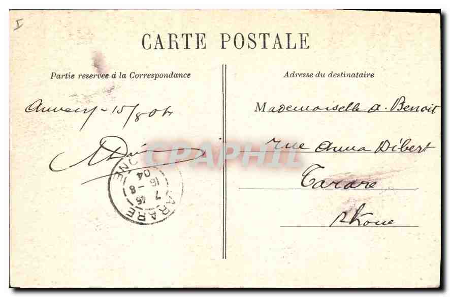 Lac d'Annecy — Château de Duingt et Talloires — Edition A. Gardet, Annecy — Rückseite