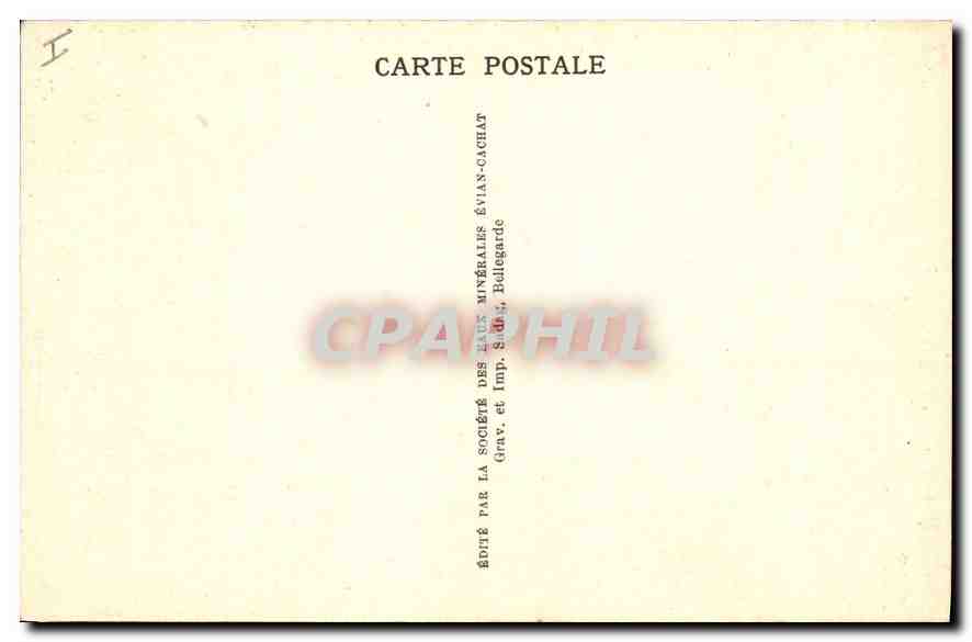 CPA Evian les Bains Vue generale de la station  — Verso