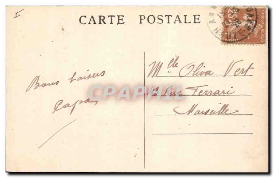 Lac d'ANNECY — Ile des Cygnes et la Tournette — A. Gardet, Annecy — Verso