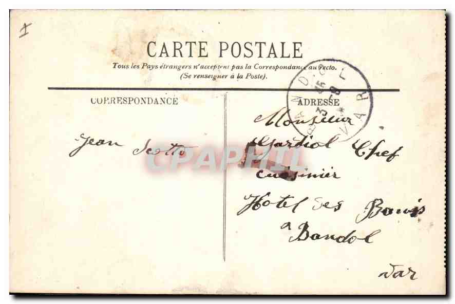 CPA Aix les Bains Villa des Fleurs  — Rückseite
