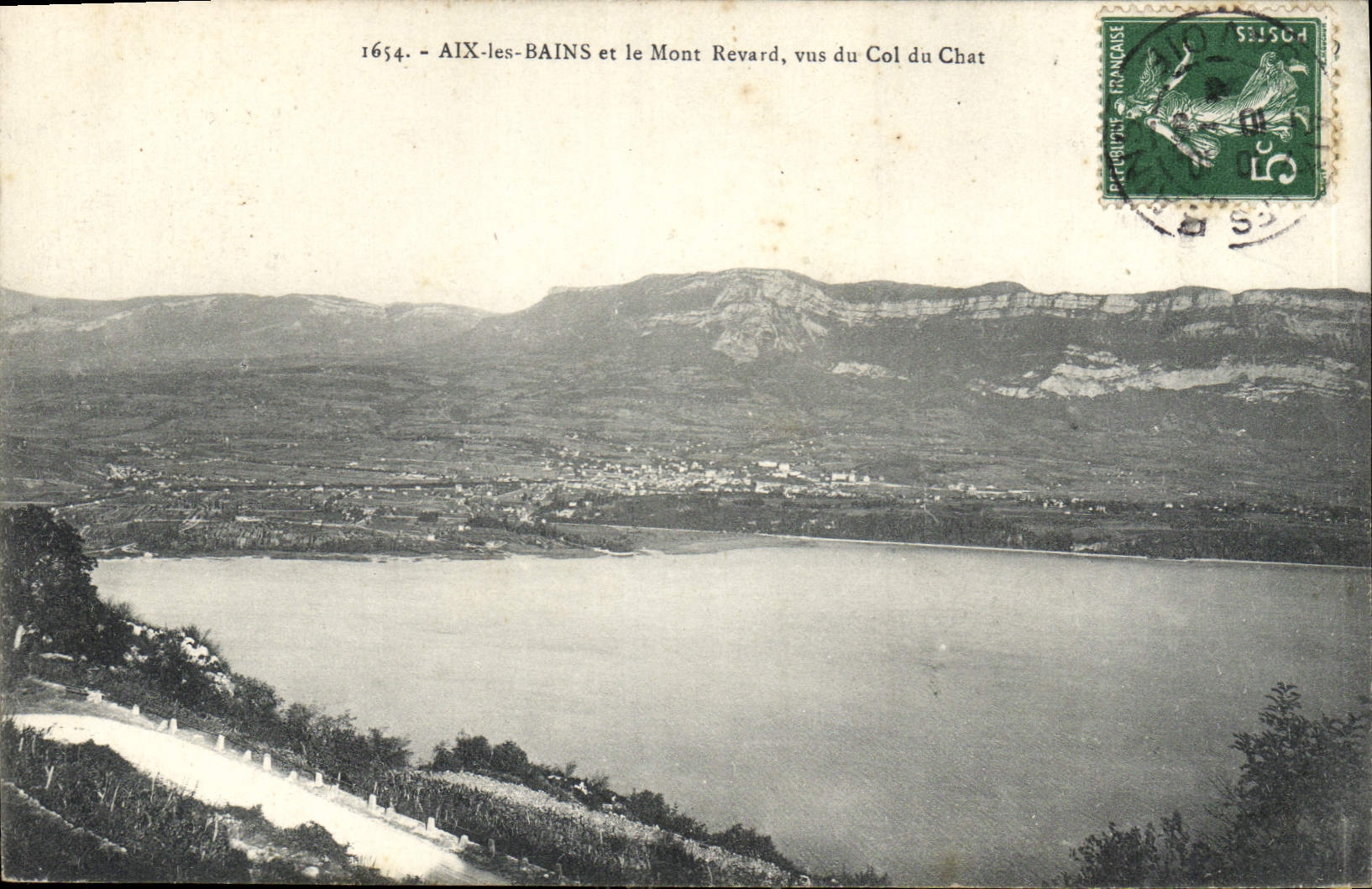 CPA Aix les Bains et le Mont Revard vus du Col du Chat 