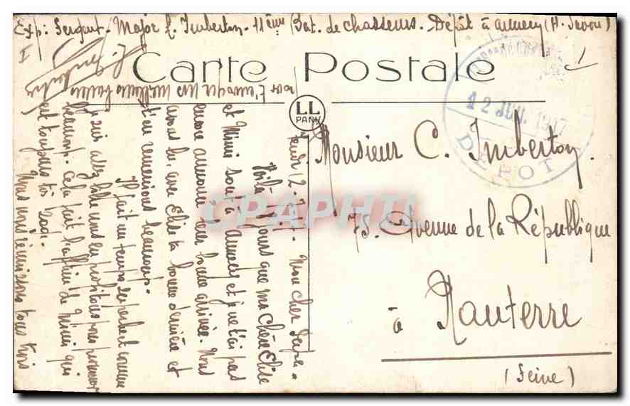 Lac d'Annecy — Château de Duingt et La Tournette — LL. — N° 1665 — Rückseite