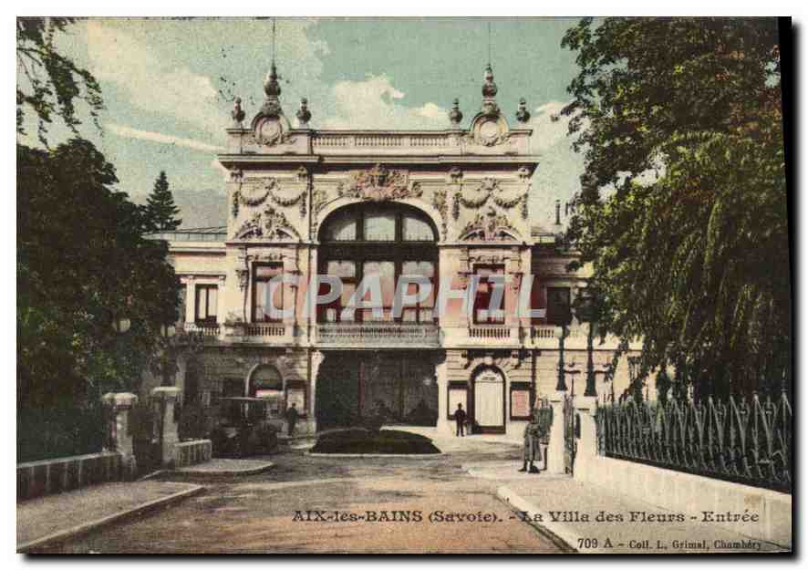 CPA Aix les Bains Savoie La Villa des Fleurs Entree 