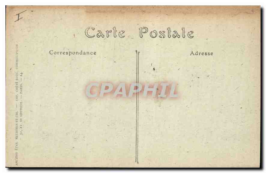 CPA Aix les Bains Le Cercle  — Verso