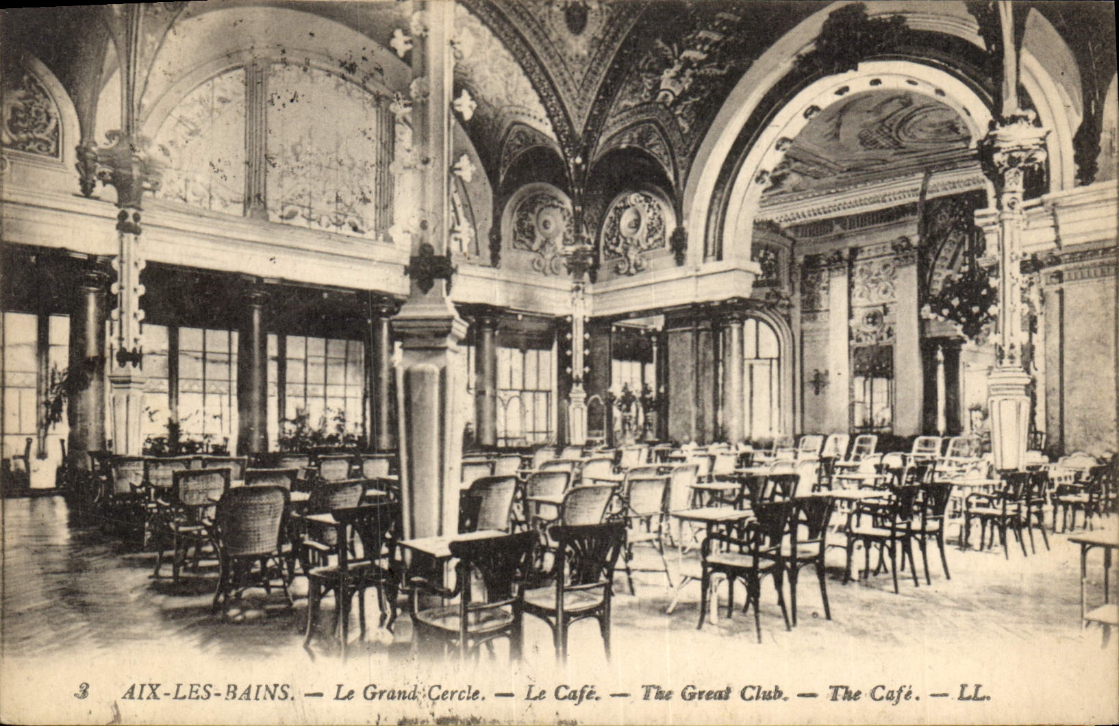 CPA Aix les Bains Le Grand Cercle Le Cafe 