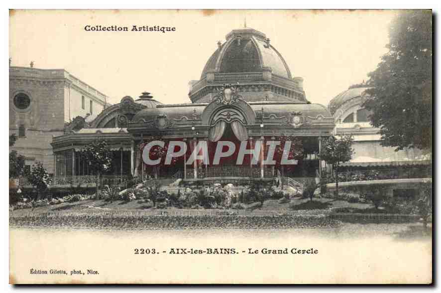CPA Aix les Bains Le Grand Cercle 