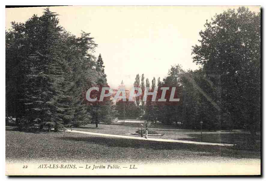 CPA Aix les Bains Le Jardin Public 