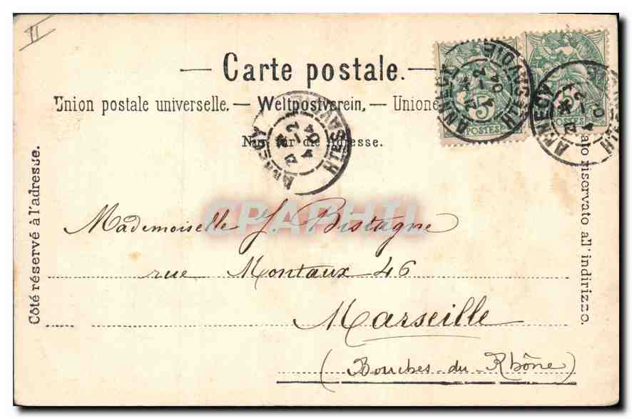 Viaduc de Sainte-Marie et le Mont-Blanc — Chemin de Fer de Chamonix — Chaignaux Frères & Cie, Genève, n° 5187 — Back
