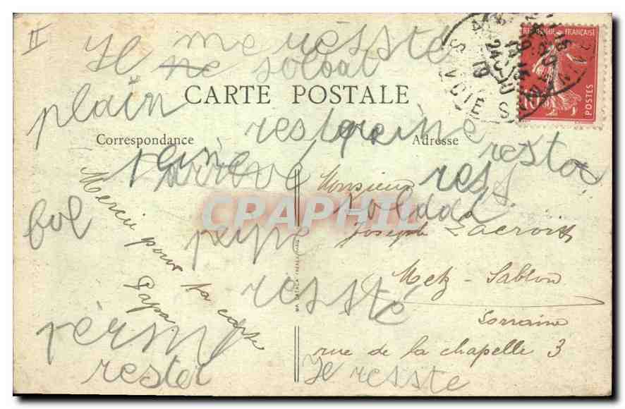 CPA La Savoie Aix les Bains La Fontaine Buvette  — Rückseite