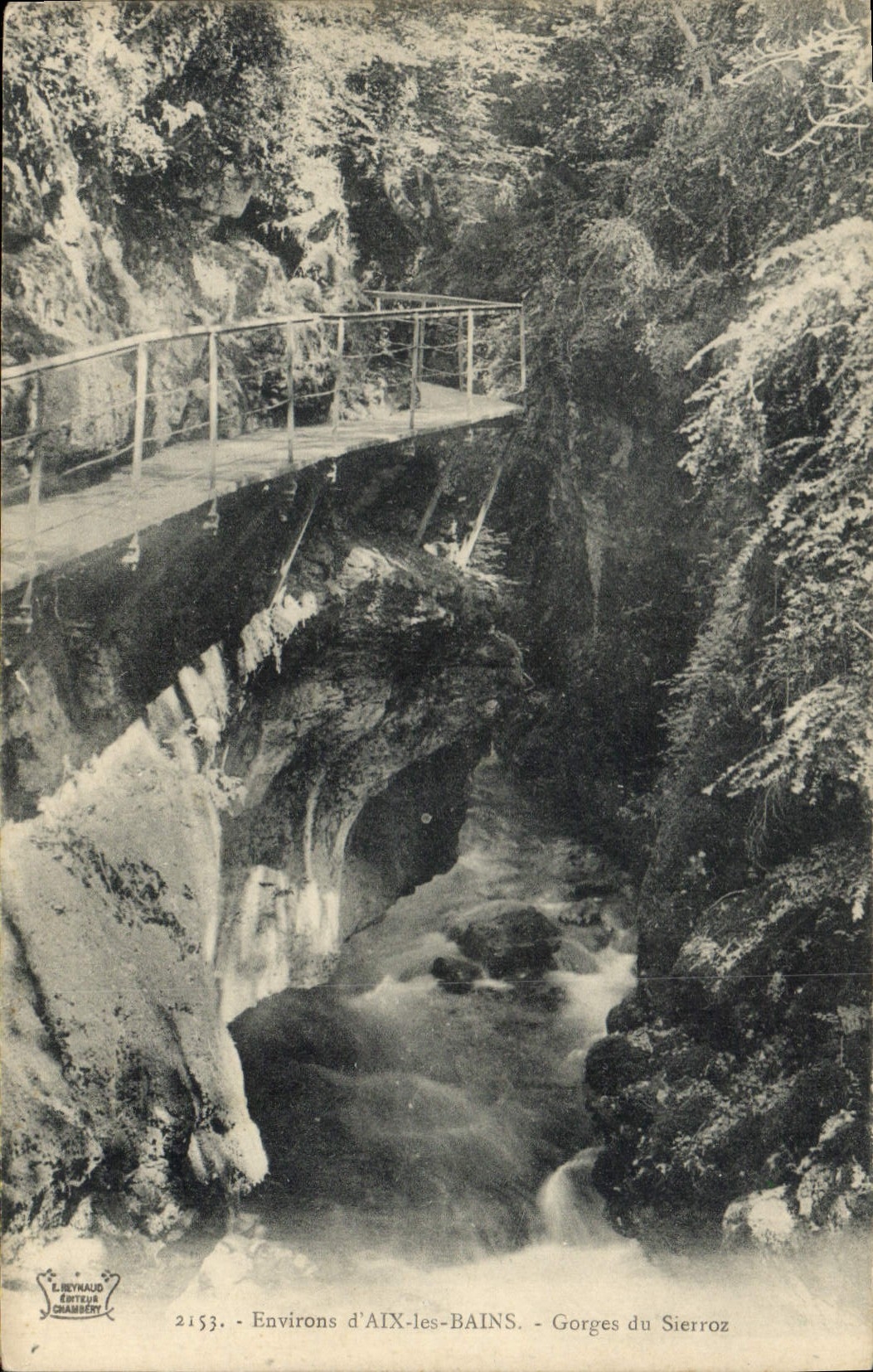 CPA Environs d'Aix les Bains Gorges du Sierroz 