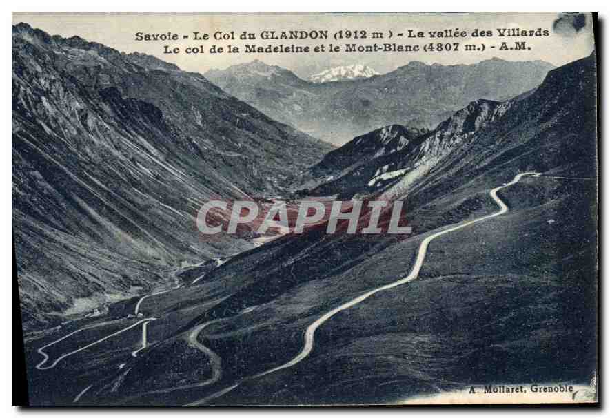 Savoie - Le Col du GLANDON (1912 m) - La vallée des Villards - A.M. - A. Mollaret, Grenoble